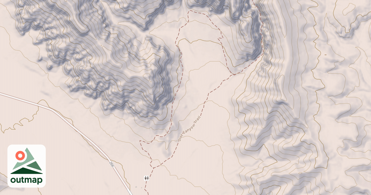 Map of Cave Loop National Recreation Trail