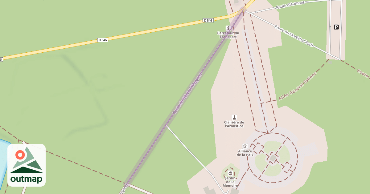 Map of Route du Général Weygand