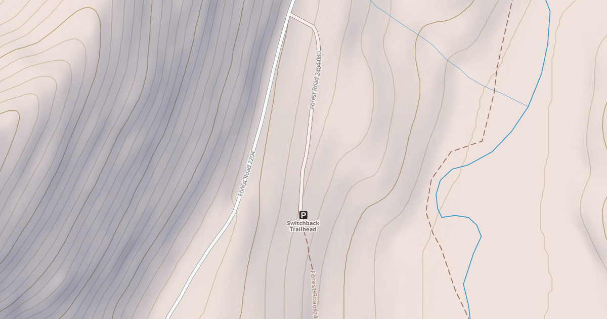 Map preview of USFS National Forest System Roads {4862AE9E-E6E8-4EC3-8356-E1408E6E7C63}