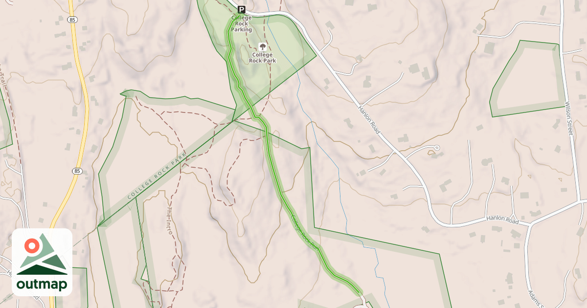 Map of College Rock Run