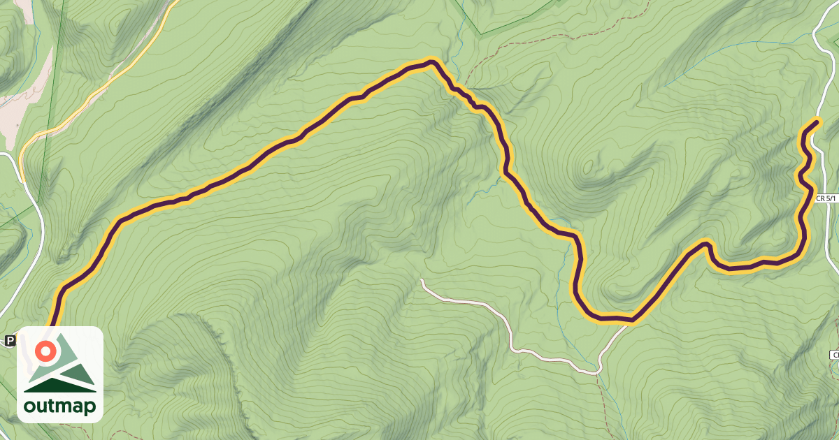 Map of Bucktail Trail