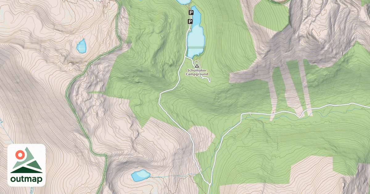 Map of (FDR) TWIN LAKES