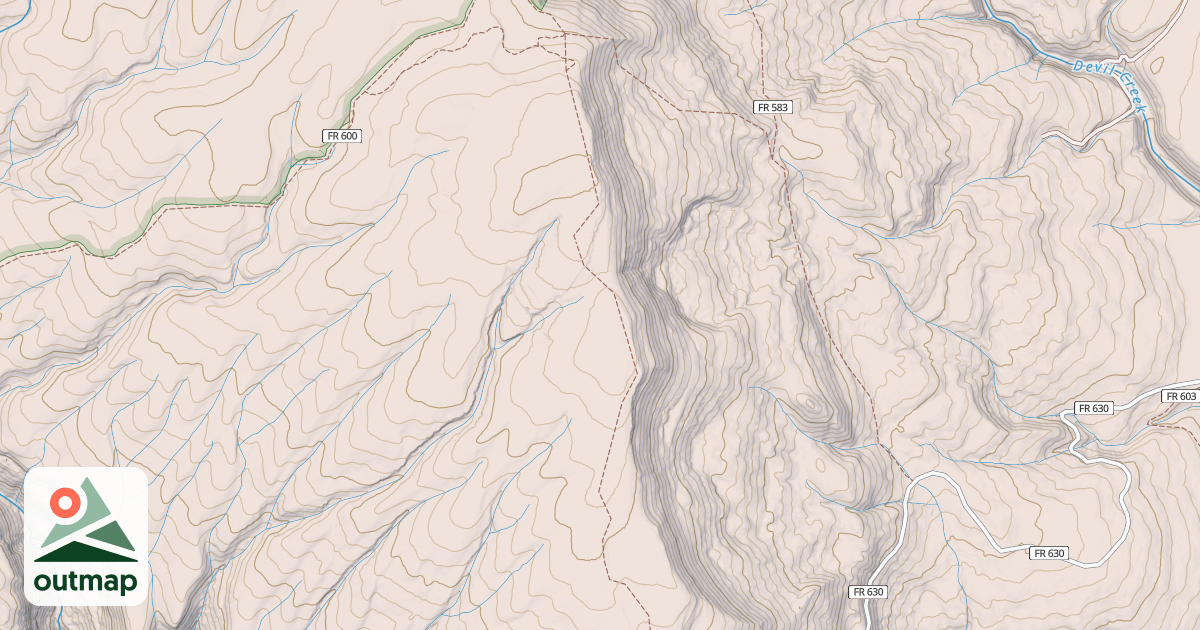 Map of Middle Mountain
