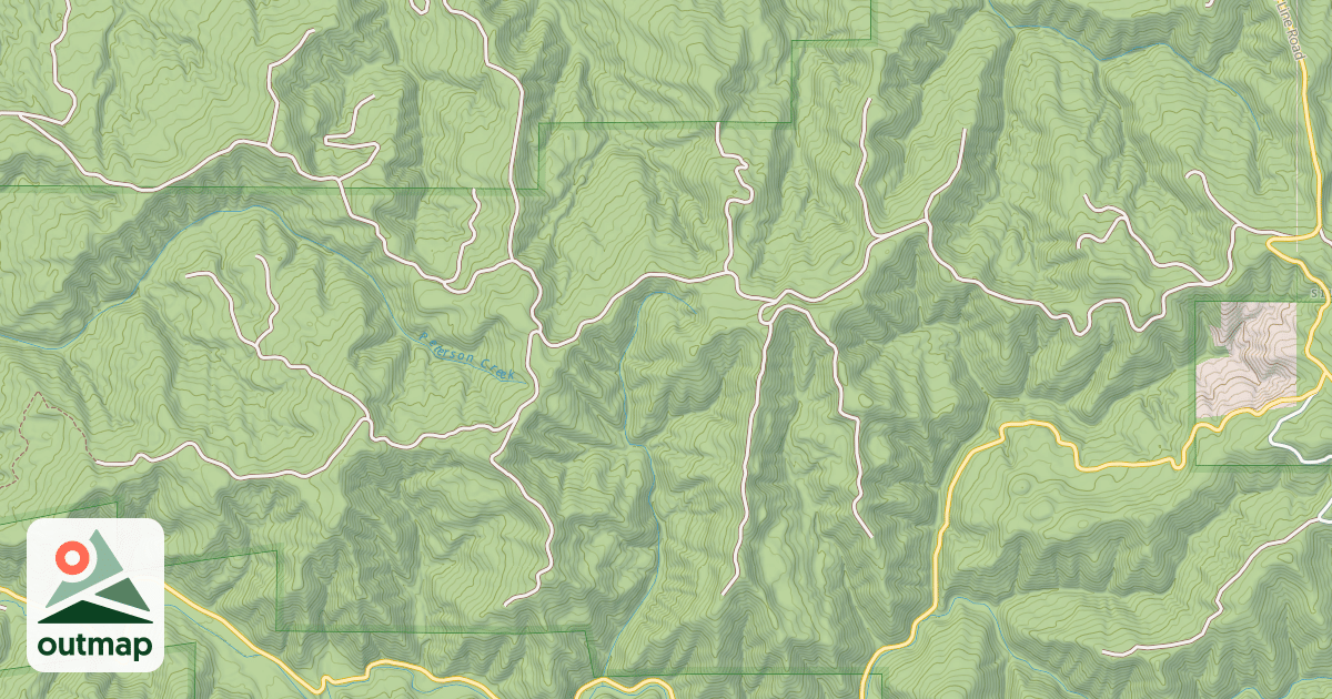 Map of USFS Motor Vehicle Use Map Roads {64C5BA4B-B91D-43F0-99FB-D97C62E7D5D0}
