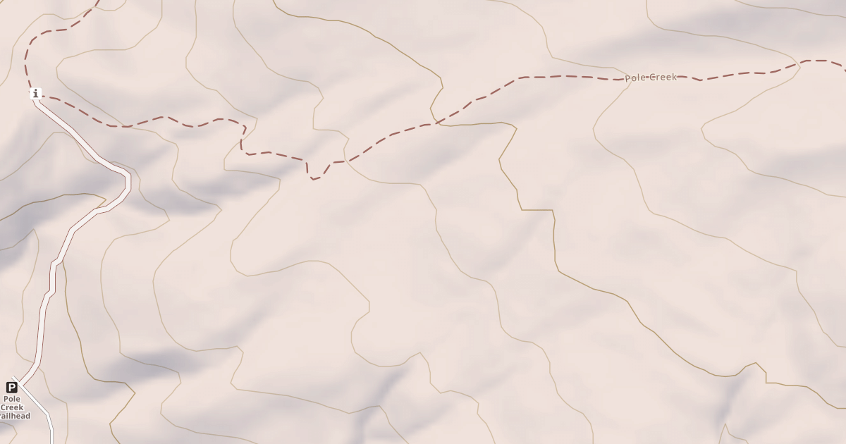 Map preview of Pole Creek
