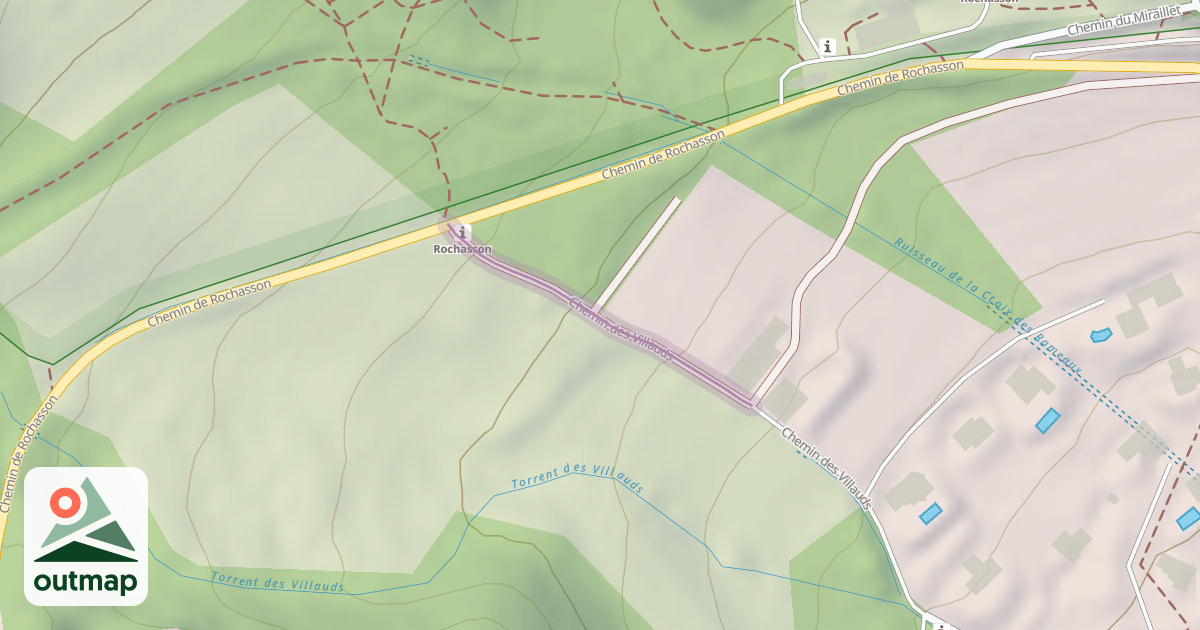 Map of Chemin des Villauds