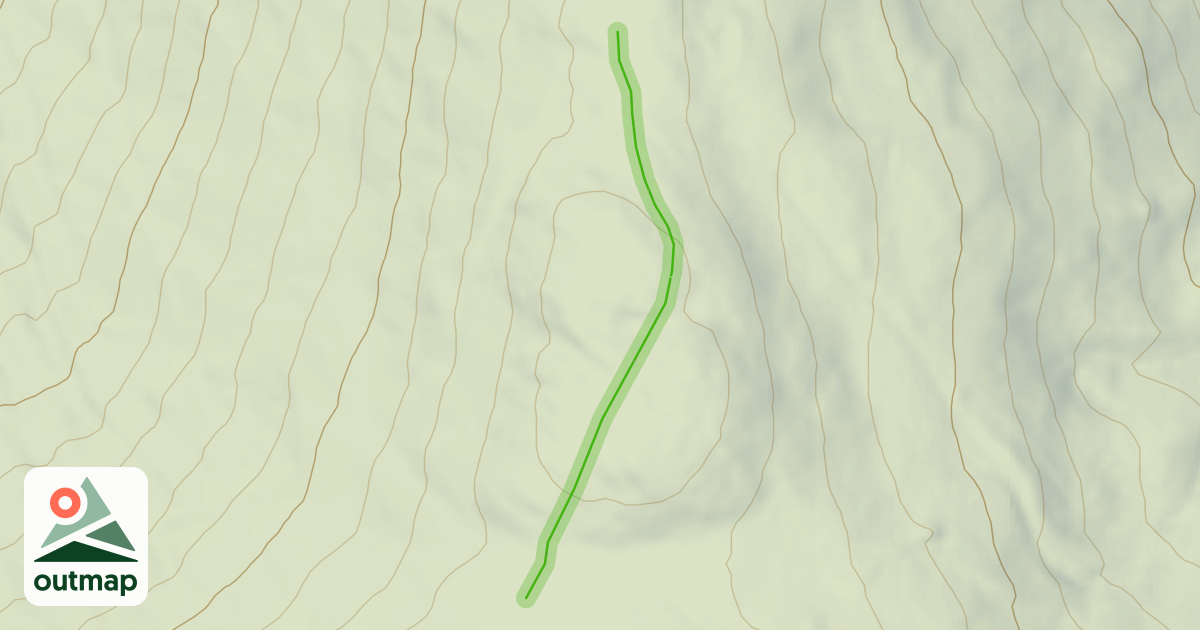 Map of North Peak Pass