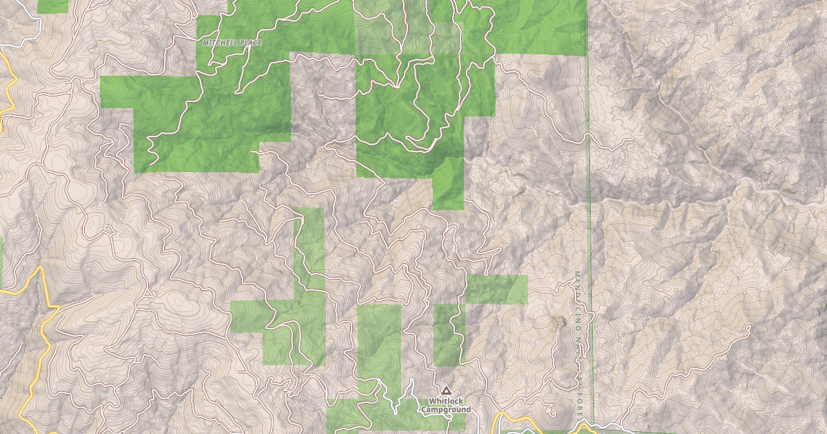 Map preview of ELDER CREEK