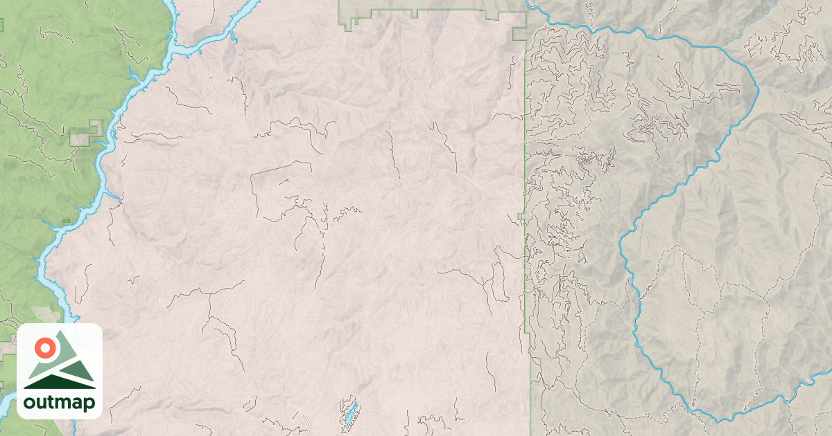 Map of BEAVER - NORTH FORK