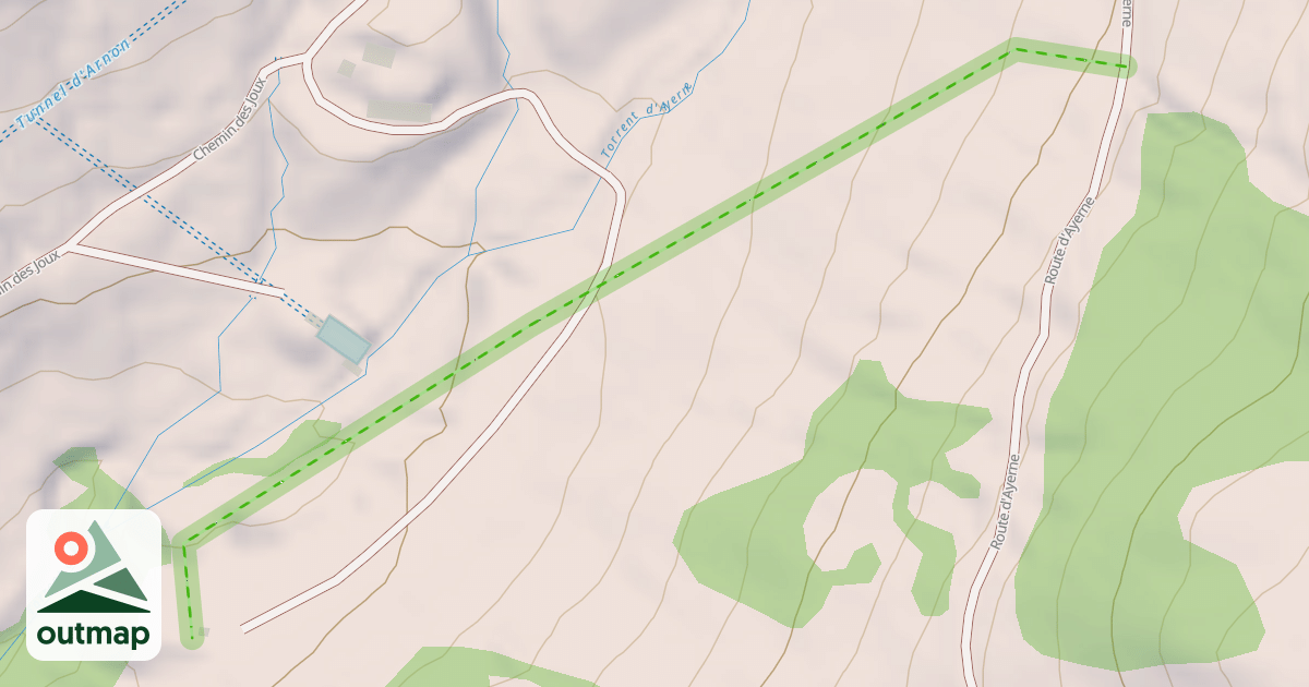 Map of (abandonné) piste