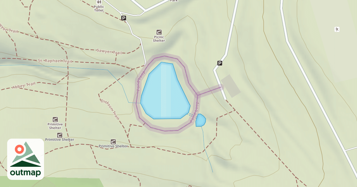Map of Pond Loop