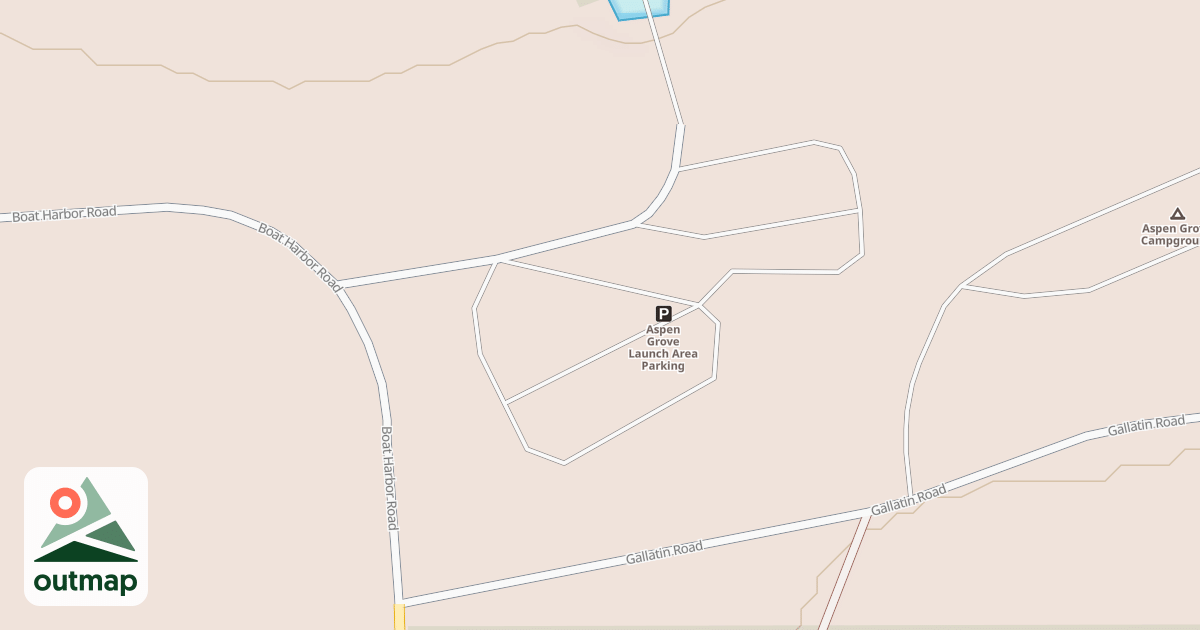 Map of ASPEN BOAT LAUNCH PARKING