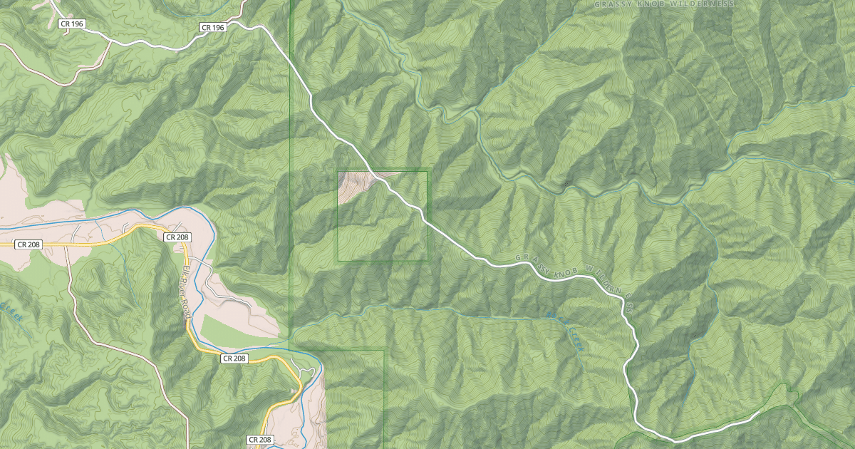 Map preview of GRASSY KNOB