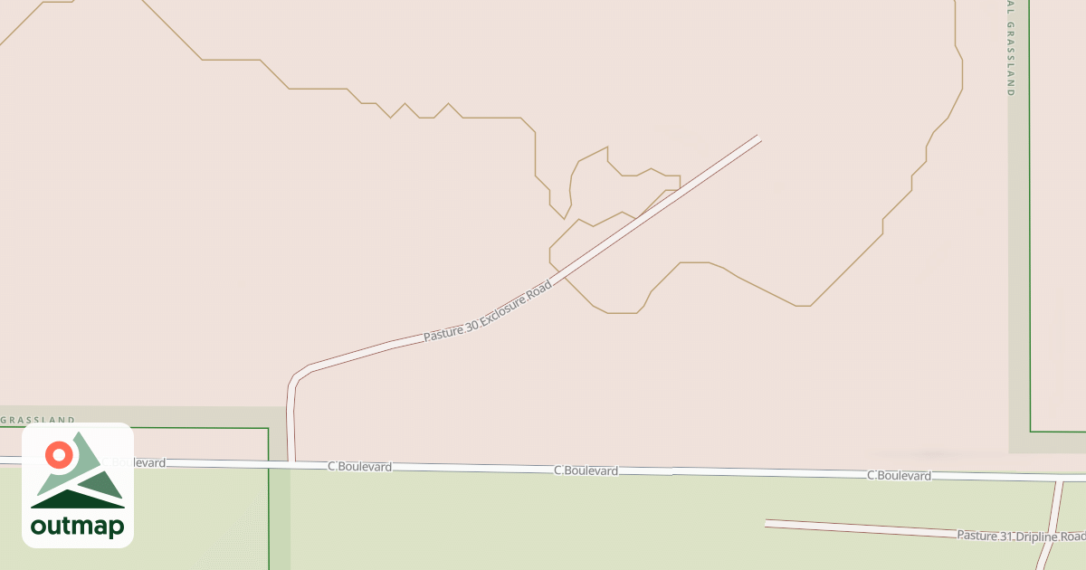 Map of PASTURE 30 EXCLOSURE