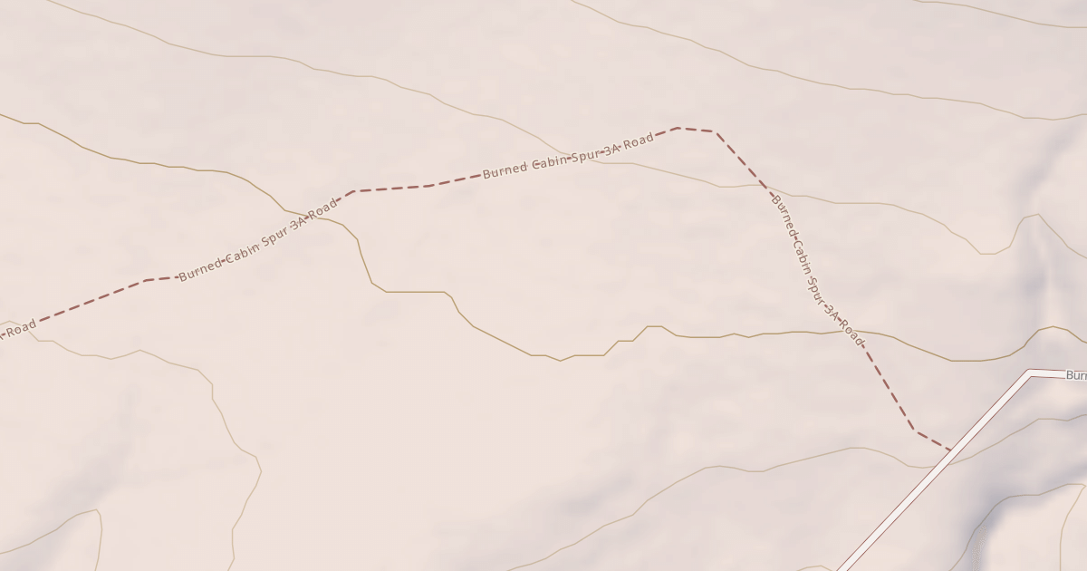 Map preview of BURNED CABIN SPUR 2A