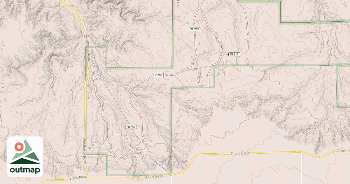 Map of USFS Motor Vehicle Use Map Trails 481151010602