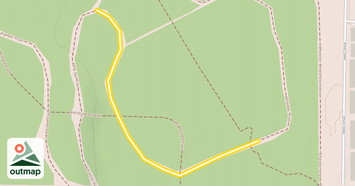 Map of APU Ski Trail