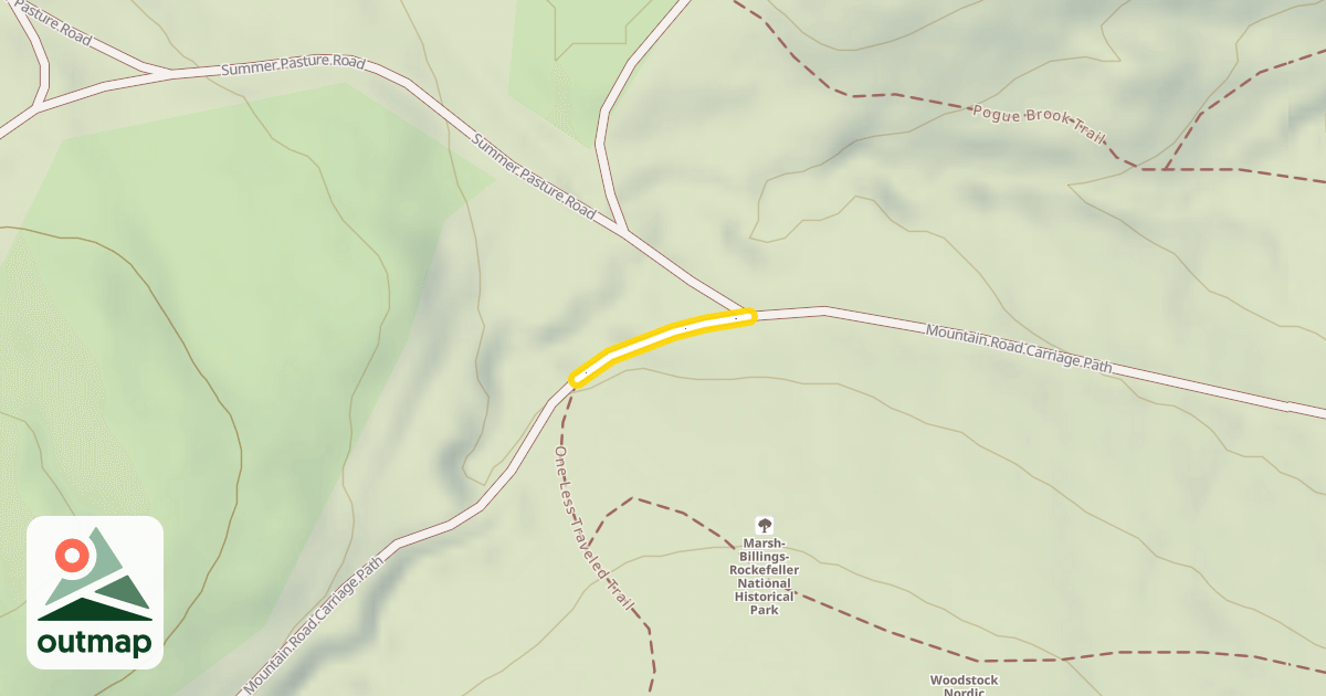 Map of Mountain Road Carriage Path