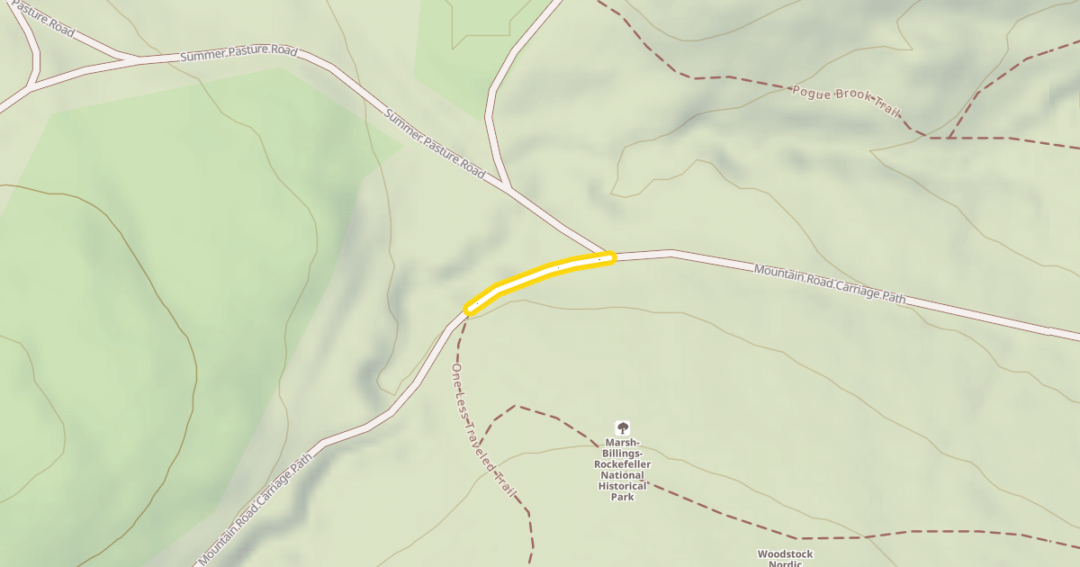 Map preview of Mountain Road Carriage Path