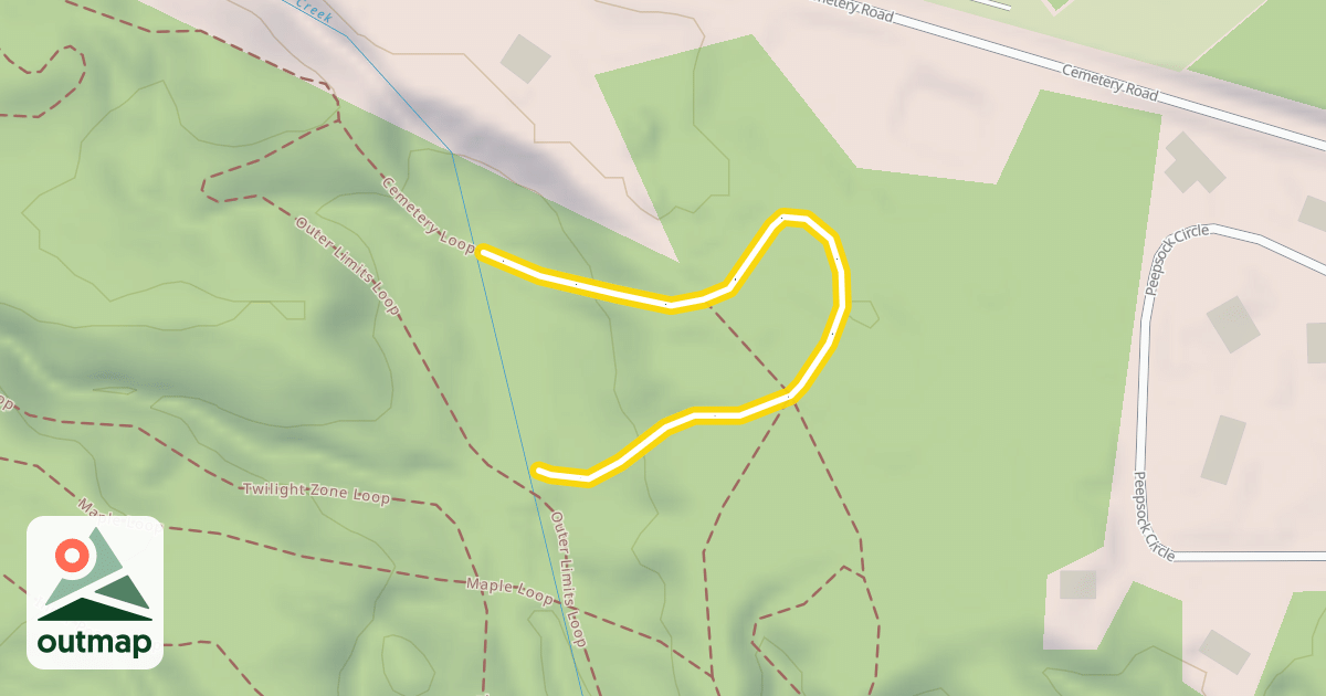 Map of Cemetery Loop