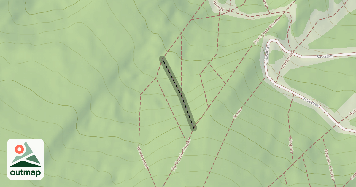Map of Jip & Josh Chutes