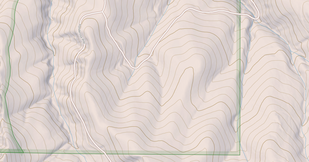 Map preview of PONDEROSA WAY