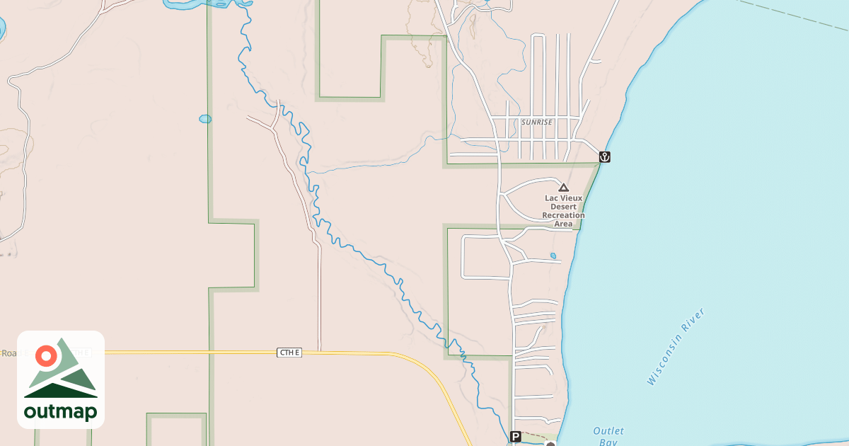 Map of Vilas County Snowmobile