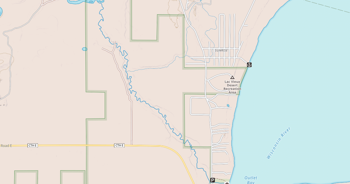 Map preview of Vilas County Snowmobile