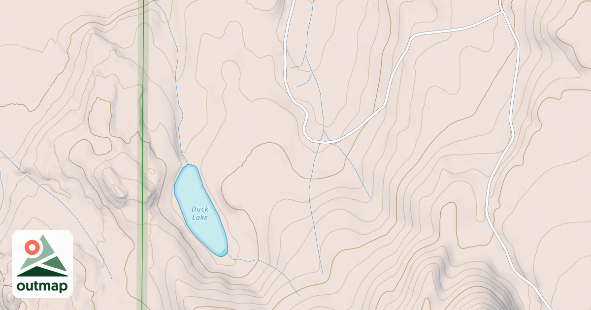 Map of DUCK LAKE SPUR