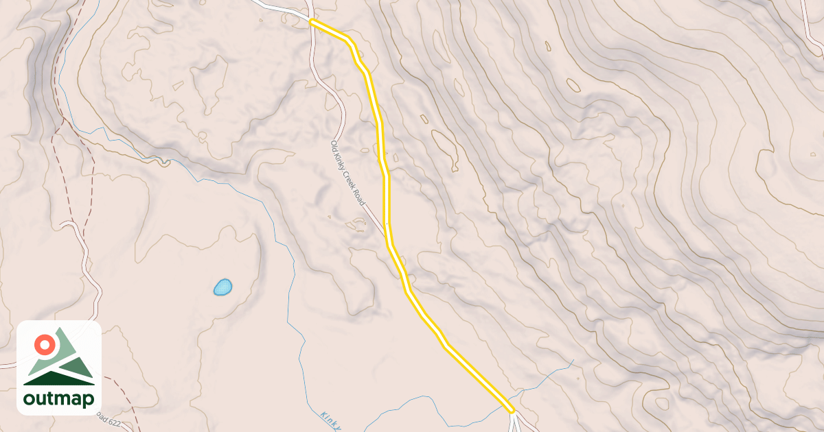 Map of Kinky Creek Road