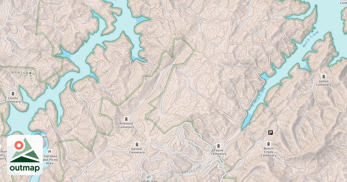 Map of BEECH CREEK