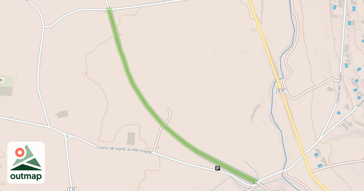 Map of Chemin de l'Ancienne Voie Ferrée