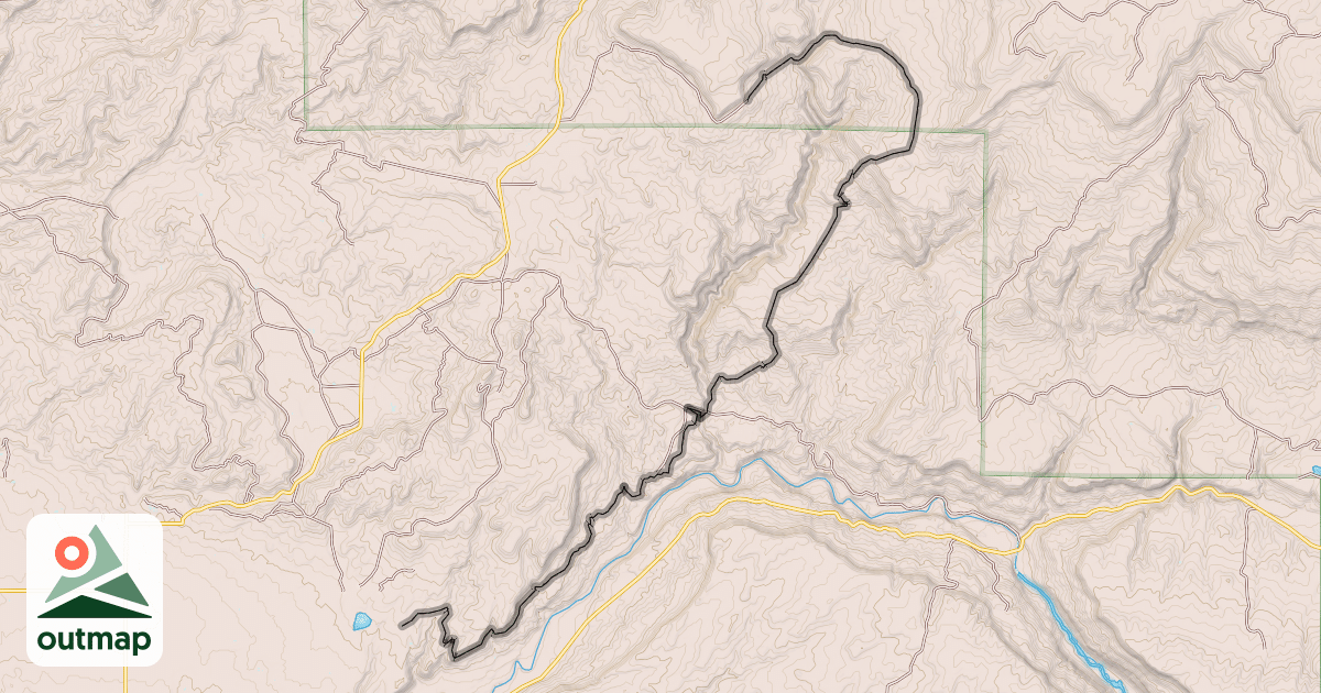 Map of Bucktail Draw Loop