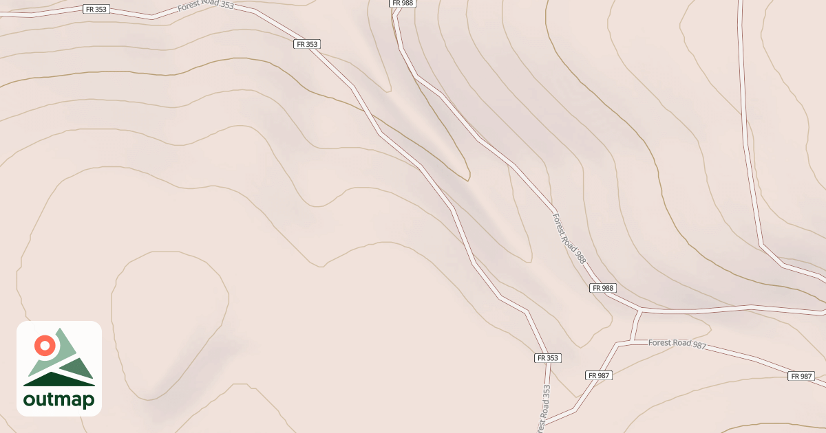 Map of USFS National Forest System Roads {1D9BED98-AE1D-4F93-A694-85C1DB5EF61E}