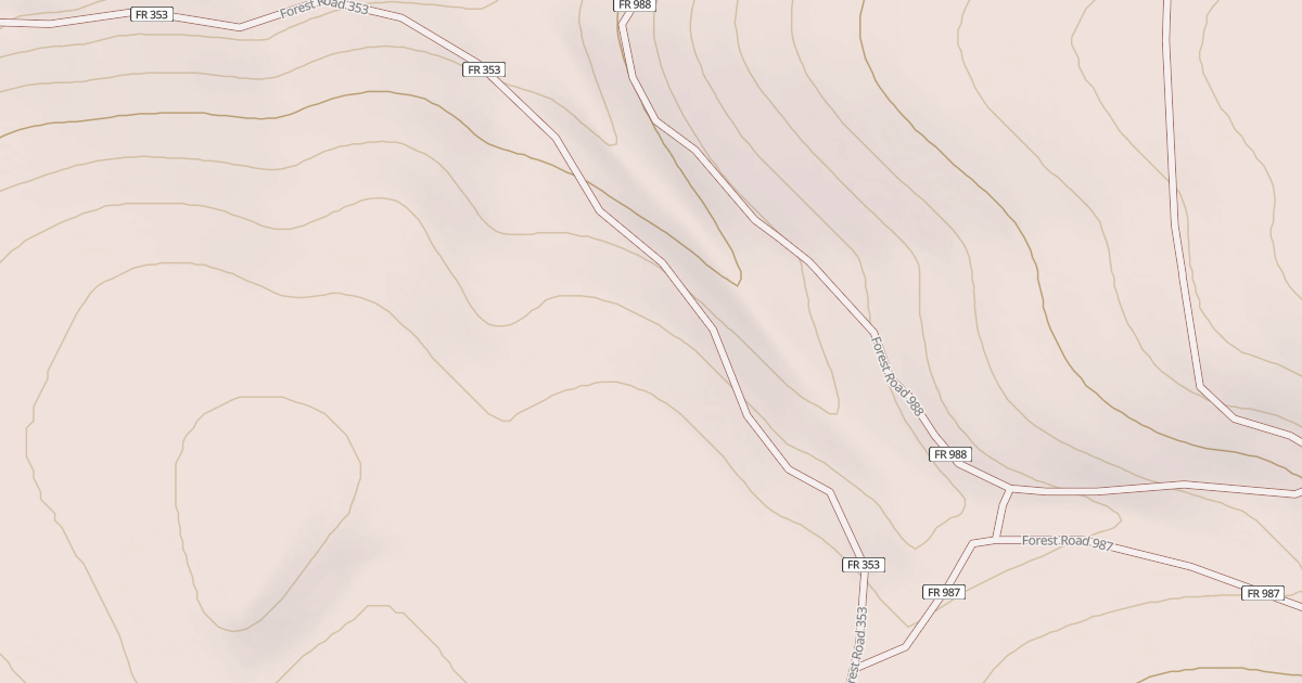 Map preview of USFS National Forest System Roads {1D9BED98-AE1D-4F93-A694-85C1DB5EF61E}