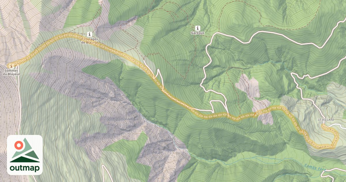 Map of Blayeul — Le Villard