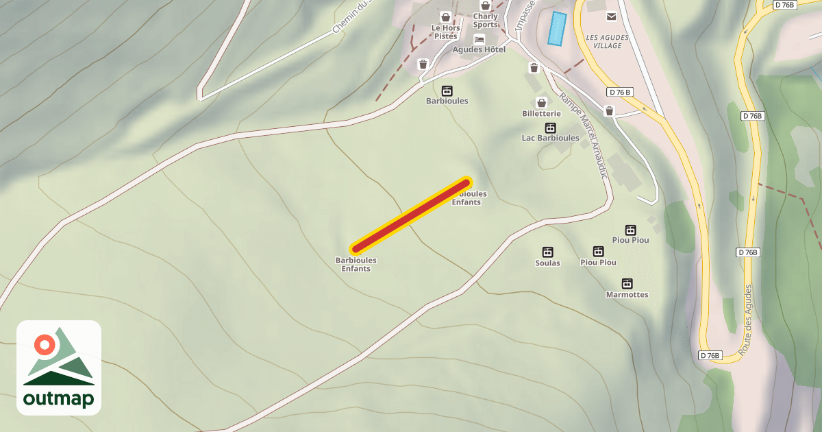 Map of Barbioules Enfants