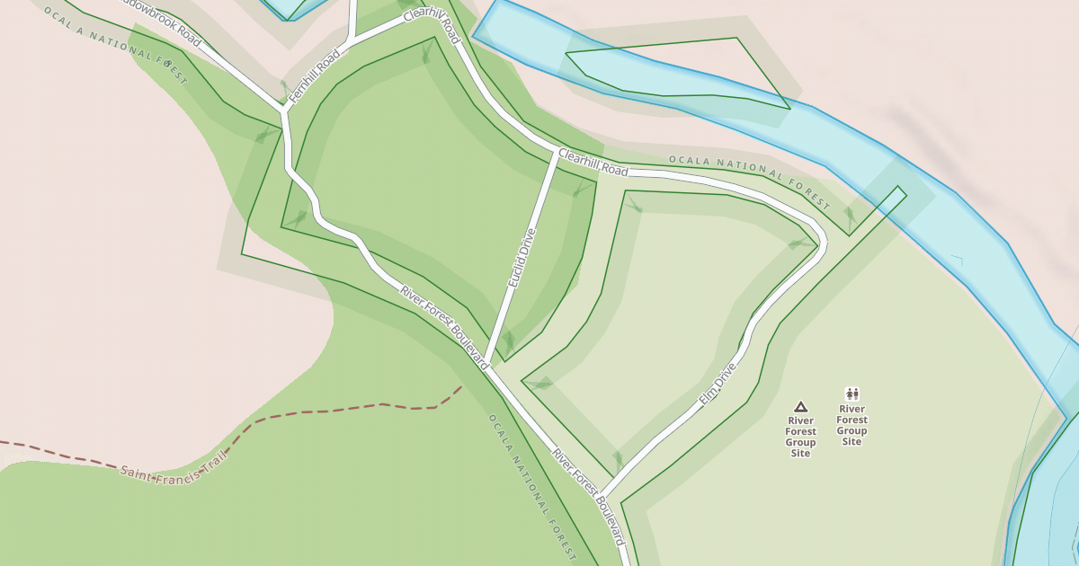Map preview of USFS National Forest System Roads {5CA34E3B-FEF6-4D08-8D6D-E5B9DF78DD7E}