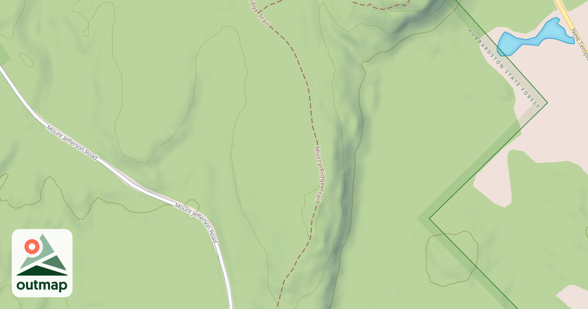 Map of Muzzy Ridge Trail