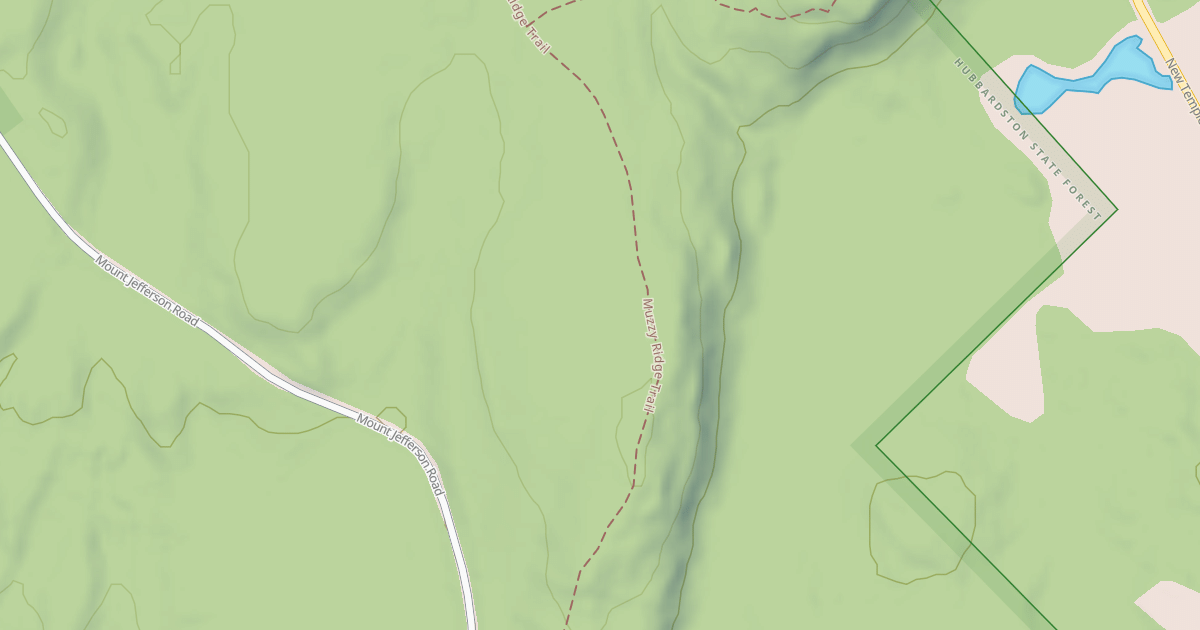 Map preview of Muzzy Ridge Trail