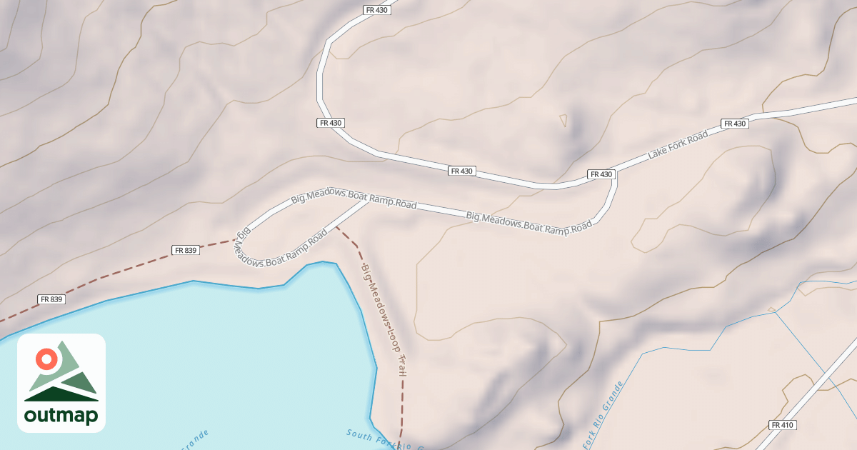 Map of BIG MEADOWS BOAT RAMP