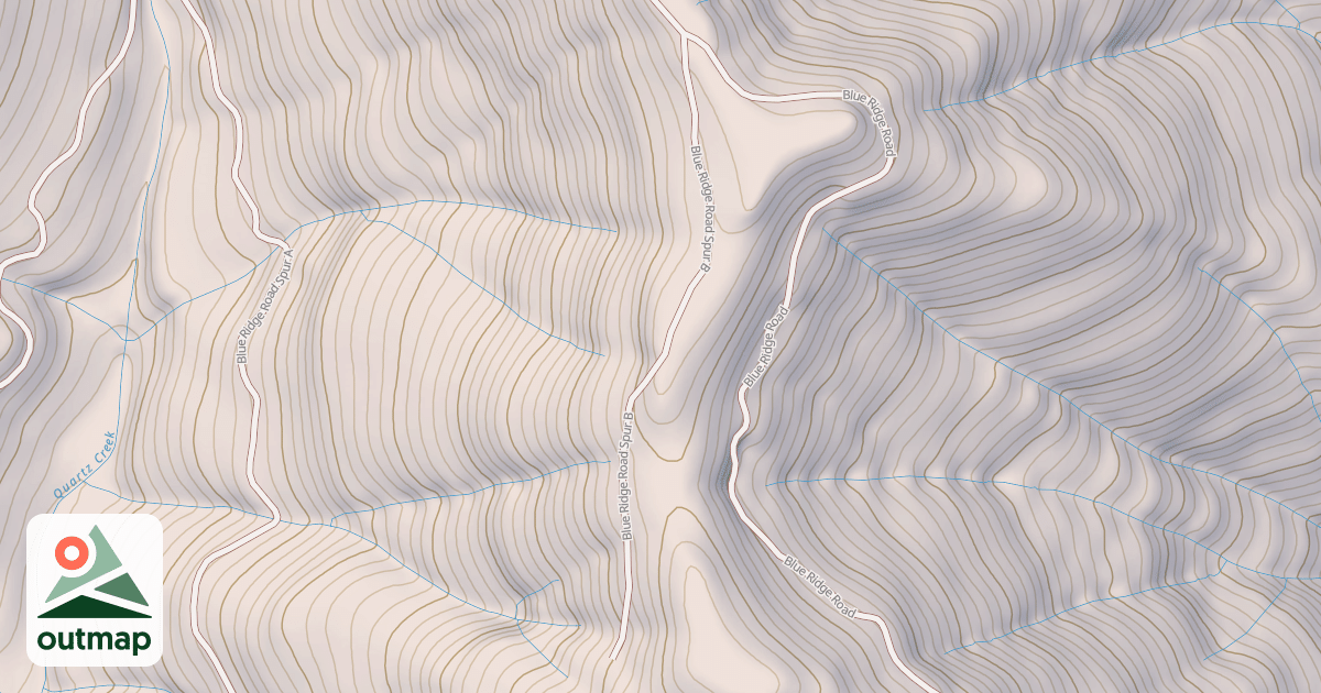 Map of BLUE RIDGE