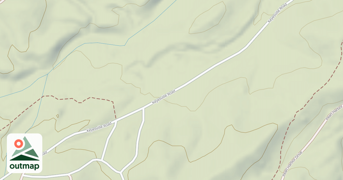 Map of 16070 Keyesville/blk Gulch Usgs Lake Isabel N