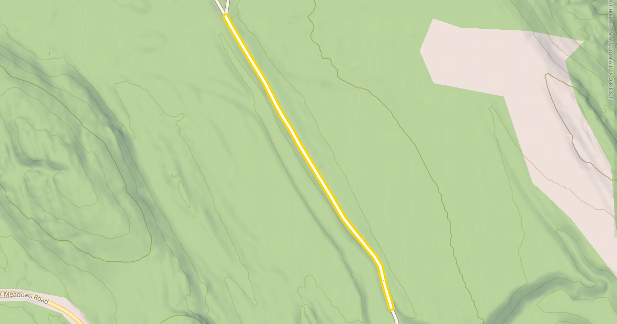 Map preview of National Forest Development Road 2916