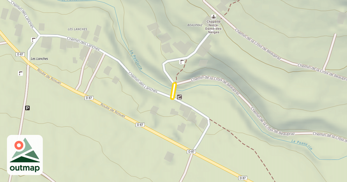 Map of Chemin de Beaupraz