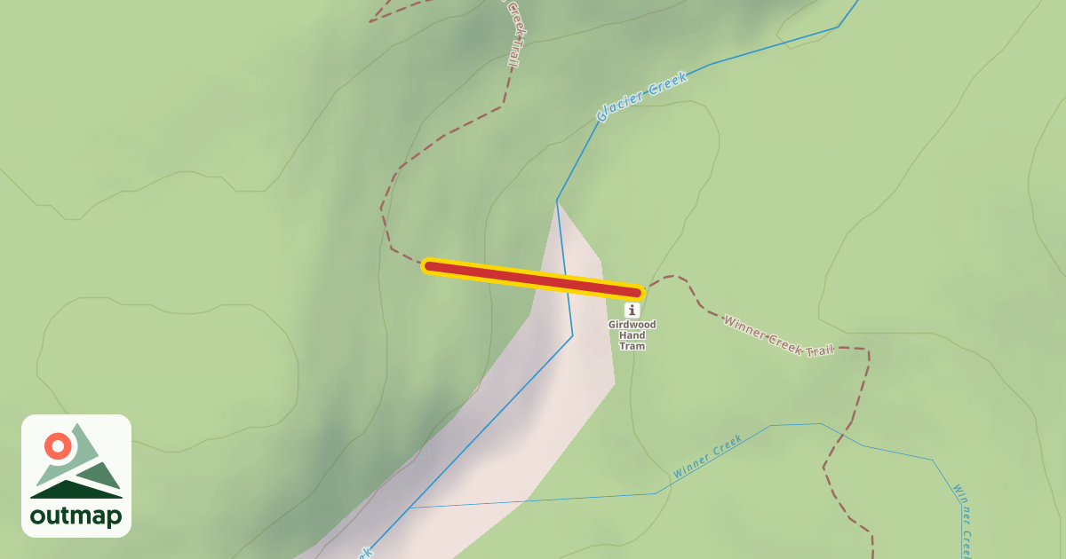 Map of Girdwood Hand Tram