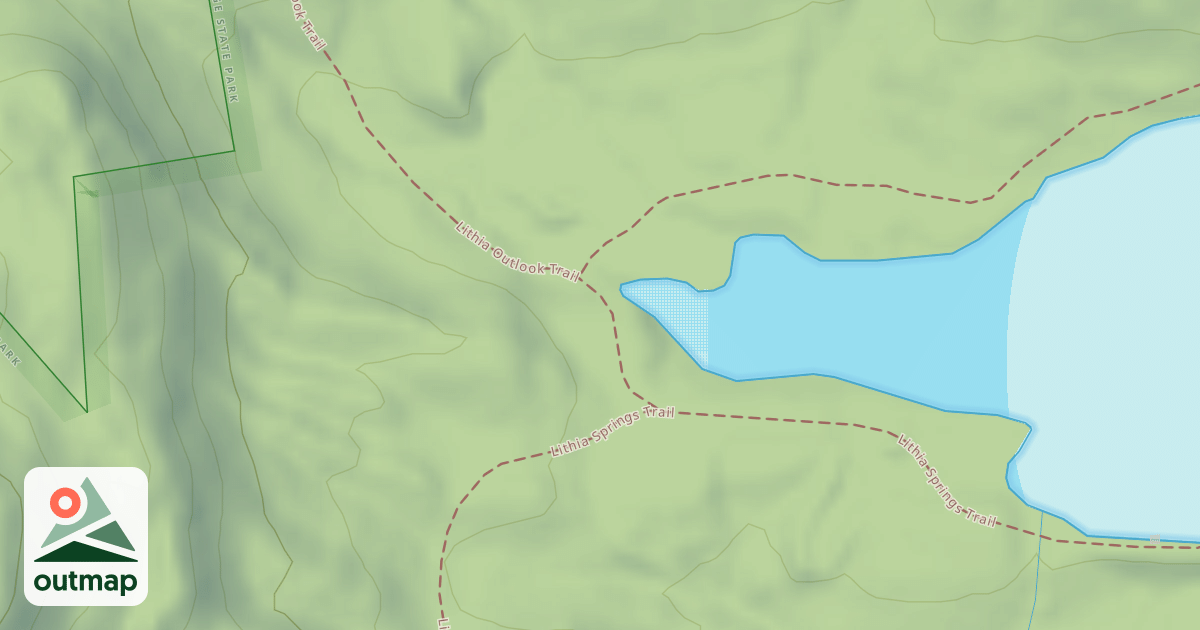 Map of Lithia Overlook Trail