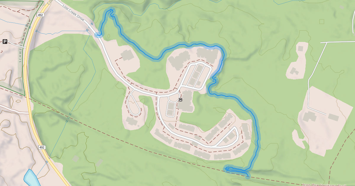 Map preview of Lost Creek Connector