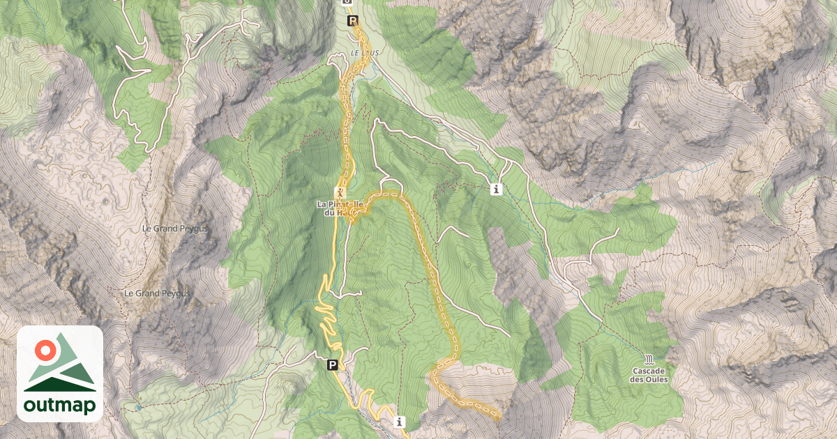 Map of L’Arpelin — Le Laus