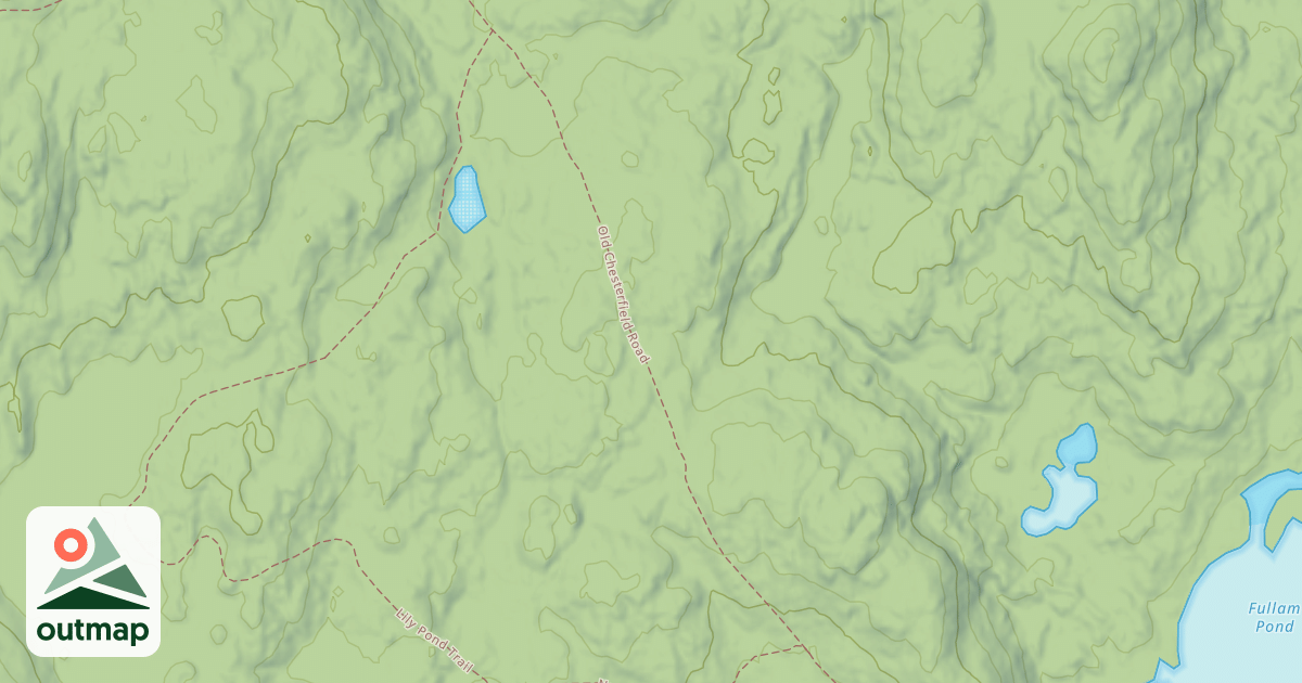 Map of Old Chesterfield Road